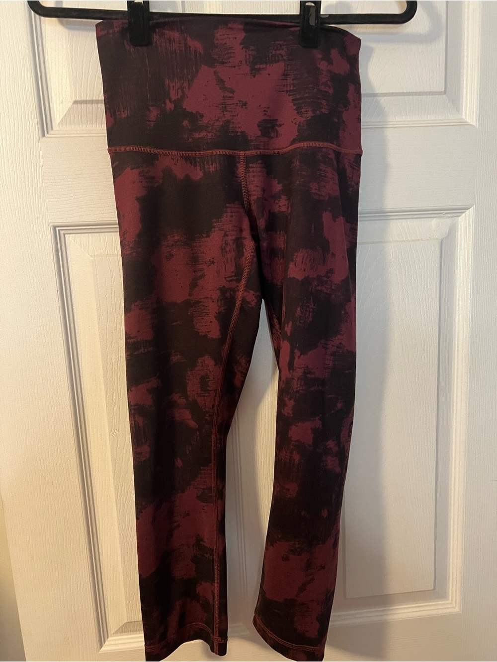 #047 Lululemon Align Pant 25” Diamond Dye Cassis Black Size 6